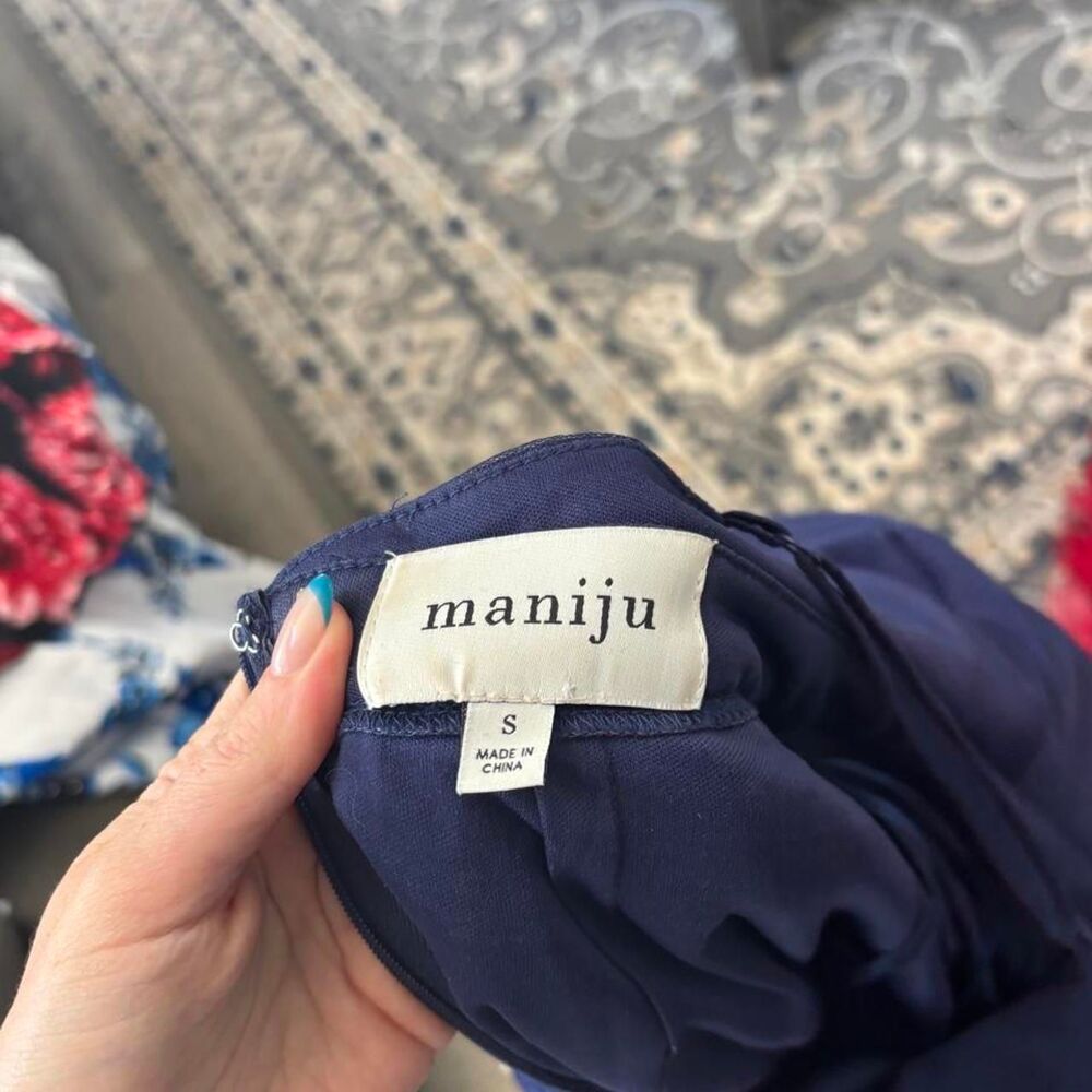 Ju-ju Women's Navy and Blue Dress - Picture 7 of 7
